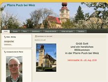 Tablet Screenshot of pfarre-puch.at